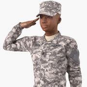 Black Female Soldier Military ACU Uniform Fur 3D Model $149 - .max - Free3D