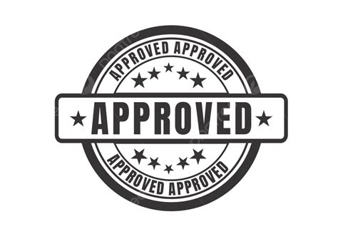 Approved Vector Black Stamp Approved Icon, Approved, Icon, Logo PNG Transparent Image and ...