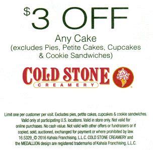 Cold Stone Creamery Printable Coupons May 2018 - Friendly Discount 2018