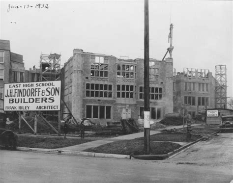 Madison East High School Construction | Photograph | Wisconsin Historical Society