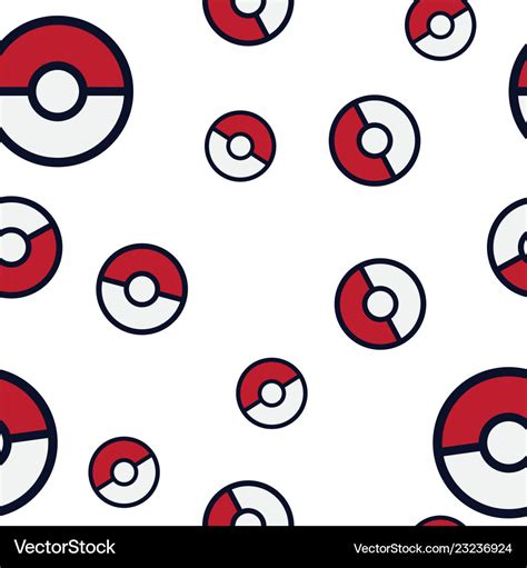 Pokeball Pattern Background