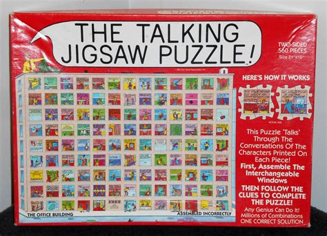 Buffalo Games The Talking Jigsaw Puzzle Office Building 560 Pieces 1991 Don Scott COMPLETE