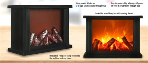 Wooden Look Fireplace With Moving Flames for Showpiece, Packaging Type: Box at Rs 599 in New Delhi