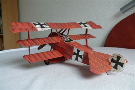 Fokker Dr.1 Red Baron Triplane Fighter Aircraft Papercraft - Etsy ...