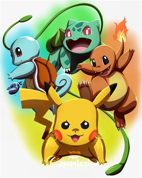 Pokemon Kanto Starters Cute