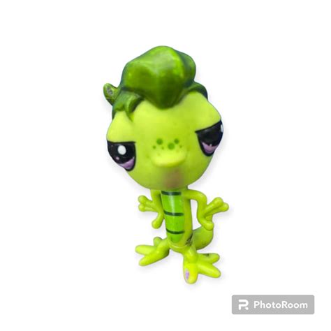 Littlest Pet Shop Toy Figure Vinnie Terrio Gecko Green, Hobbies & Toys ...