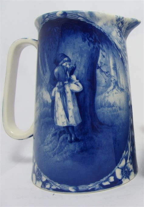ROYAL STONE FLOW BLUE JUG IN THE DESIGN OF HIDE AND SEEK. | Blue and white china, Blue ...