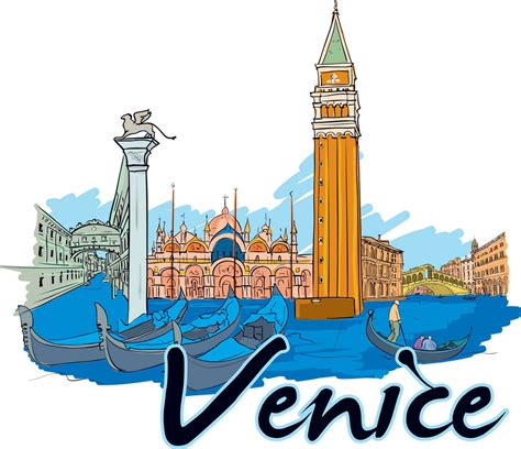 Venice Vector Doodle Royalty-Free Stock Image - Storyblocks