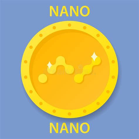 Nano Coin Cryptocurrency Blockchain Icon. Virtual Electronic, Internet ...