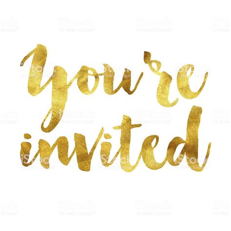 Your'e invited gold foil message | Youre invited, Invitations, Abs and ...