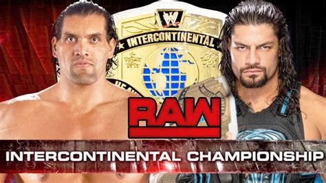 WWE RAW 2K18 - Roman Reigns vs The Great Khali - WWE Intercontinental ...