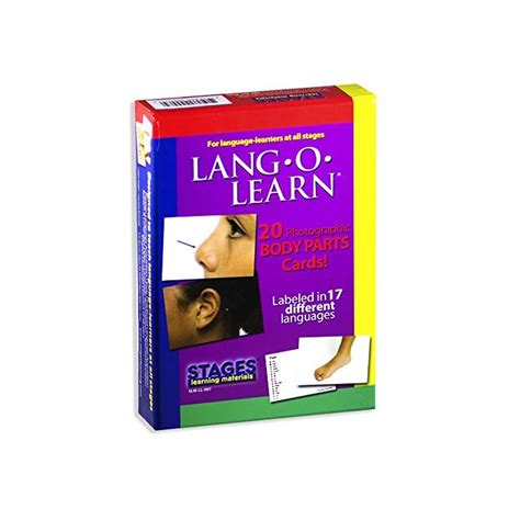 Buy Stages Learning Materials Lang-O-Learn Esl Body Parts Vocabulary Photo Cards Flashcards For ...