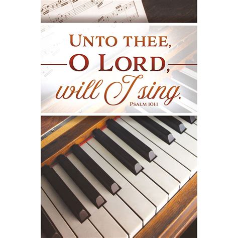 Bulletin 11" Music Unto thee, O LORD, will I sing (Pack of 100) in 2022 ...