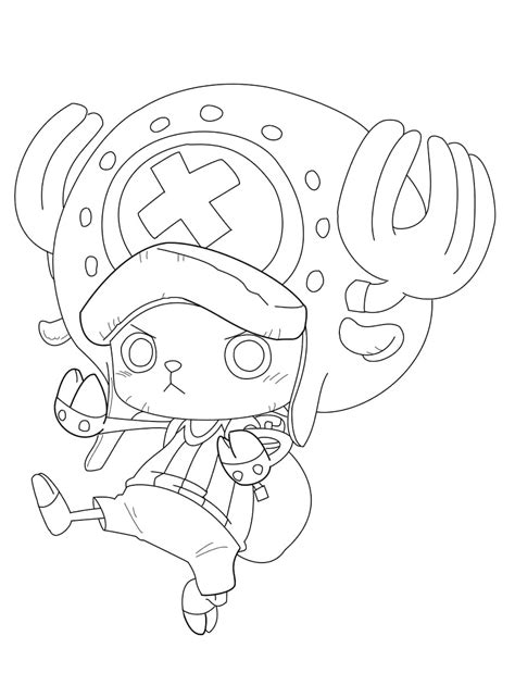 Adorable Chopper coloring page - Download, Print or Color Online for Free