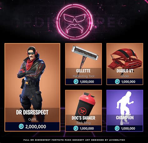 @DrDisRespect Fortnite Pack Concept Artwork on Behance