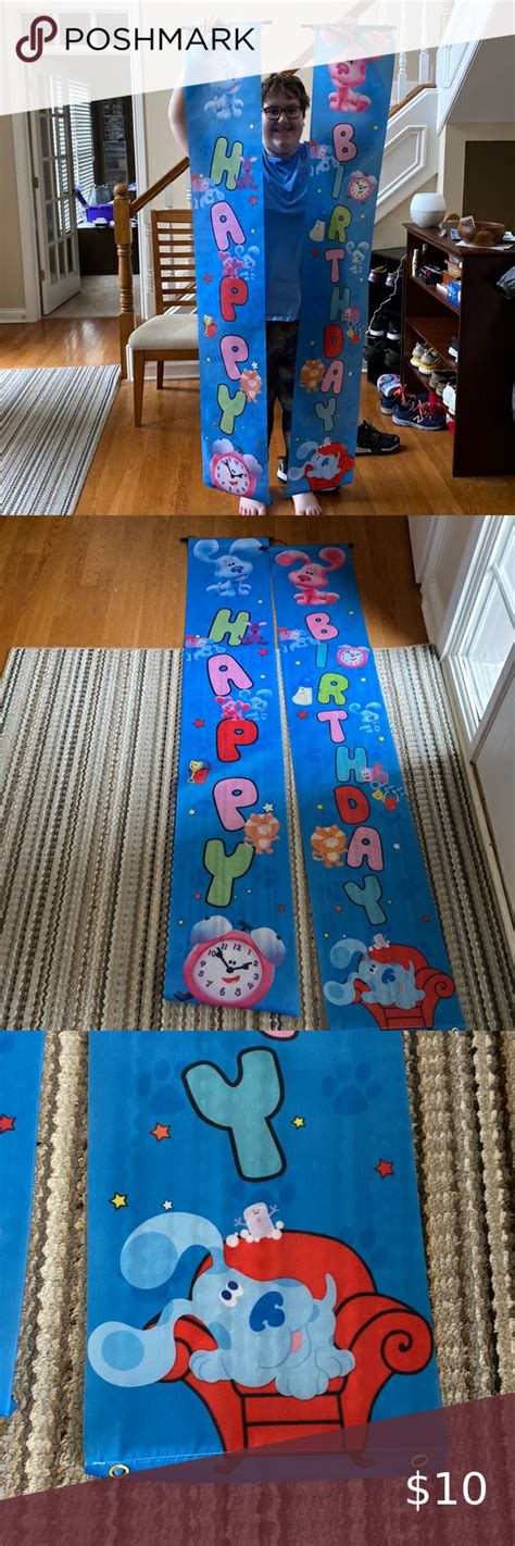 Blues clues birthday banner Blues Clues, Birthday Banner, Nickelodeon ...