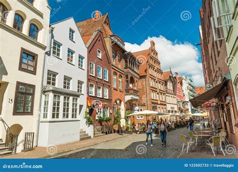 Luneburg, Germany: Old Historical Houses in One of the Streets of the Famous German Town ...