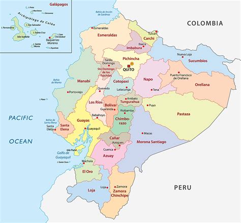 Rivers Of Ecuador Map