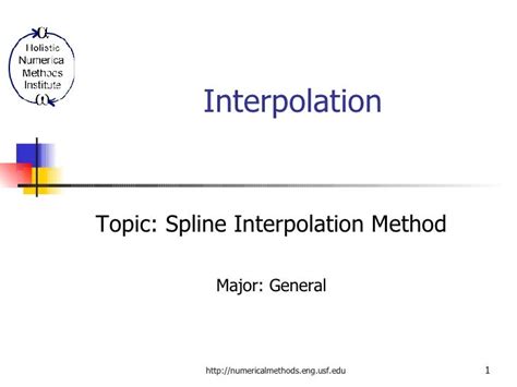 Spline Interpolation