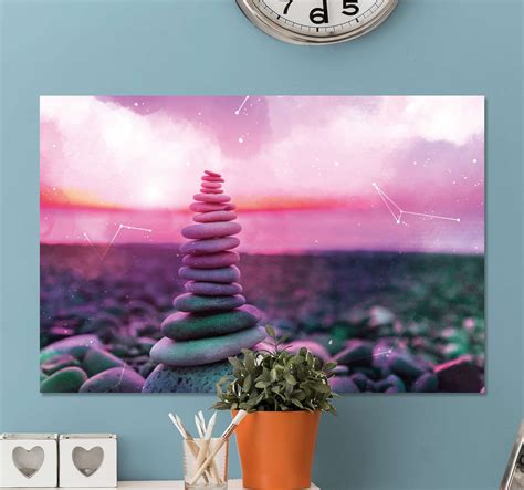 Zen stones zen canvas wall art - TenStickers