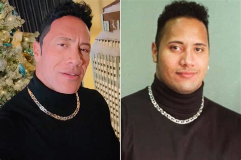 Dwayne Johnson Channels '90s 'Young Rock' with Fake Hair, Fanny Pack ...