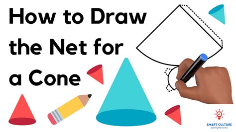 How to Draw the Net for a Cone - YouTube