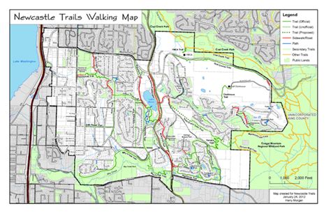 Newcastle Trails Trail Map - Newcastle WA • mappery