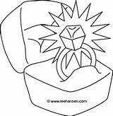 Diamond Ring Wedding Coloring Page sketch template