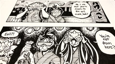 Ogrepon might not be the villain! Drawing a Pokemon comic page ...