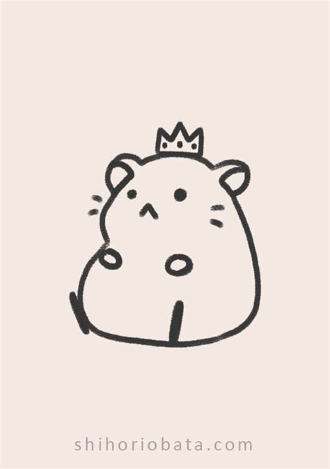 Cute Hamster Drawing