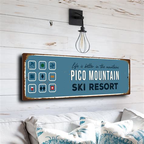 Pico Mountain | Ski Resort Decor | Pico Mountain Gift