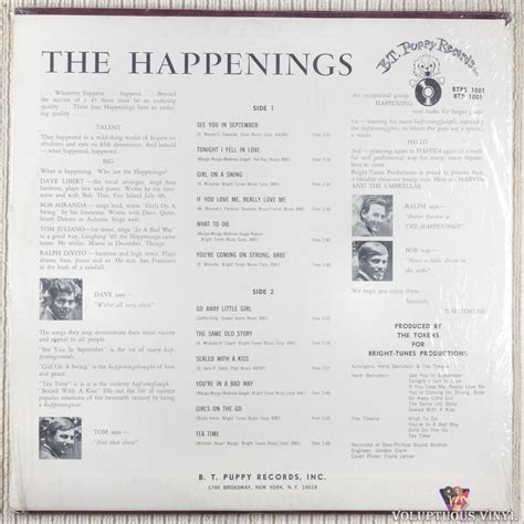 The Happenings – The Happenings (1966) Vinyl, LP, Album, Stereo – Voluptuous Vinyl Records