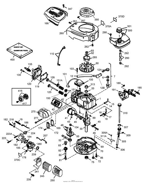 Lawn-Boy 10684, Insight Lawn Mower, 2005 (SN 250000001-250999999) Parts Diagram for ENGINE ...