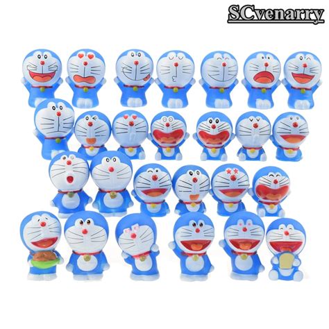 26pcs/set Mini Doraemon dolls PVC Action Figure Collectible Model Baby Toys Girls Boys-in Action ...