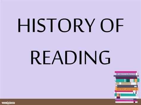 History of reading