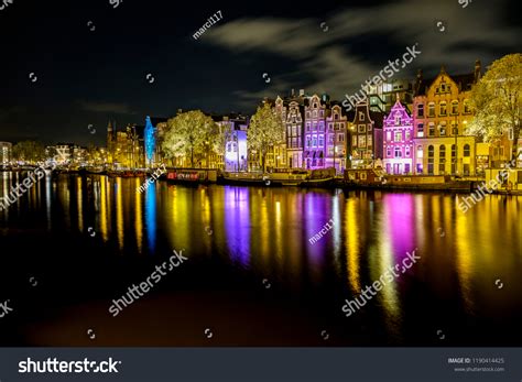 2,481 Amsterdam skyline by night Images, Stock Photos & Vectors ...