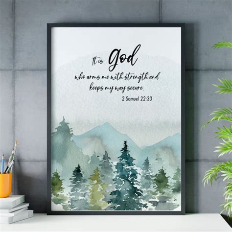 Bible verse mountain scripture poster | Zazzle | Bible verse painting, Tree bible verse, Bible ...