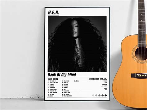 H.E.R. Back Of My Mind Album Cover Poster | Etsy