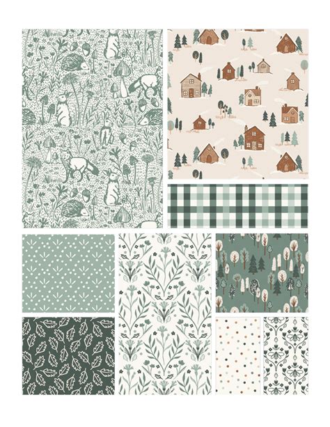Woodland Trails - Unisex Pattern collection - Textile & Surface Pattern Design Collection ...
