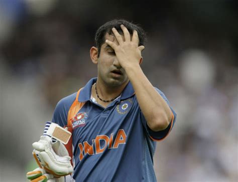 Gautam Gambhir top edges a pull | ESPNcricinfo.com