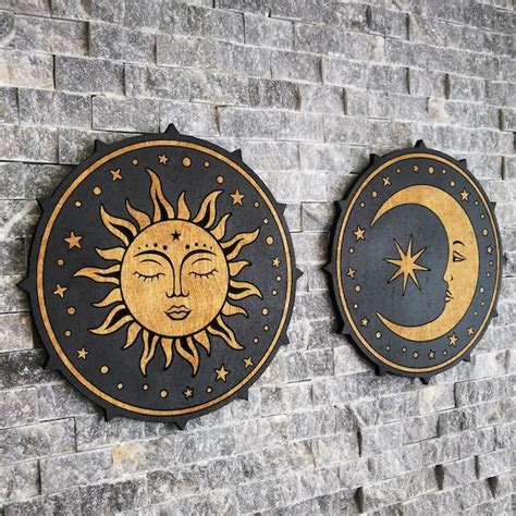 Sun and Moon Wall Art - Etsy