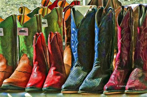 Colorful Boots Photograph by Kenny Francis