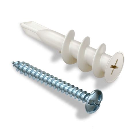 40 Premium Nylon Plastic Self Drilling Drywall Anchors with Screws | U – BCP Fasteners