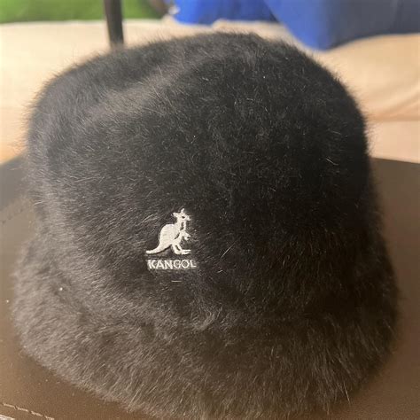 Kangol Women's Black Hat | Depop