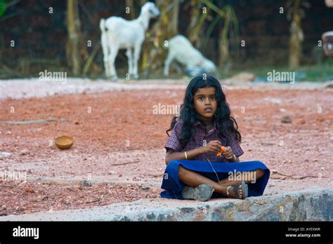 Beautiful Young Indian Girl in Kerala India Stock Photo - Alamy