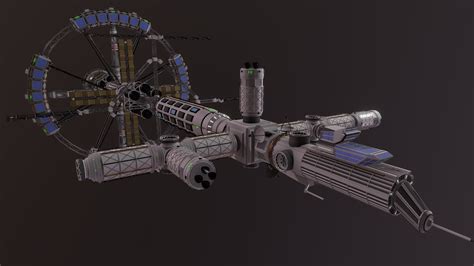 Sci-Fi Space Station - Download Free 3D model by Helindu [f6b9106 ...
