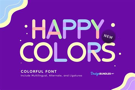 Happy Colors - Colorful Font