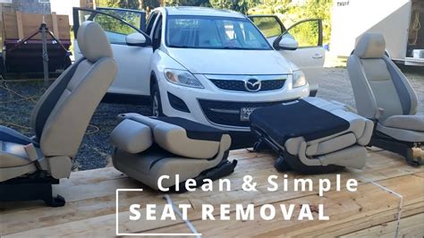 (QUICK) How to Remove Your Car's Seats (Mazda) - YouTube