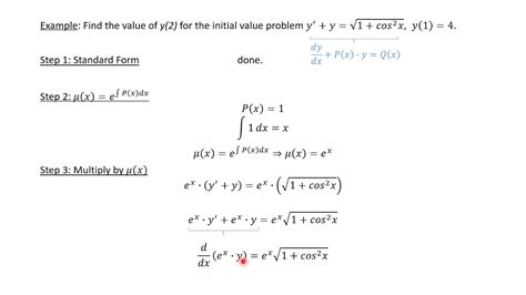 Linear Differential Equations (Integrating Factor) - YouTube