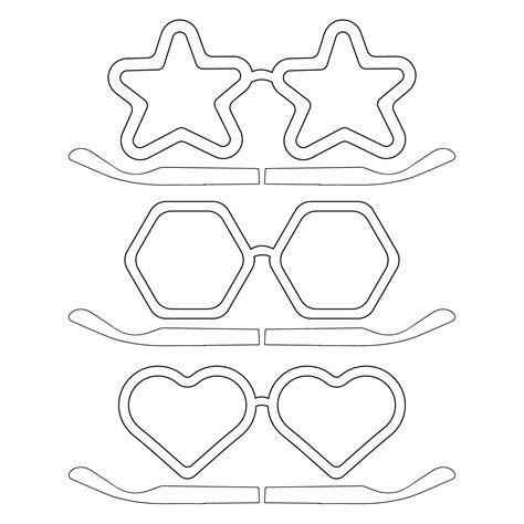 Summer Coloring Page Printable Sunglasses Coloring Page | The Best Porn Website